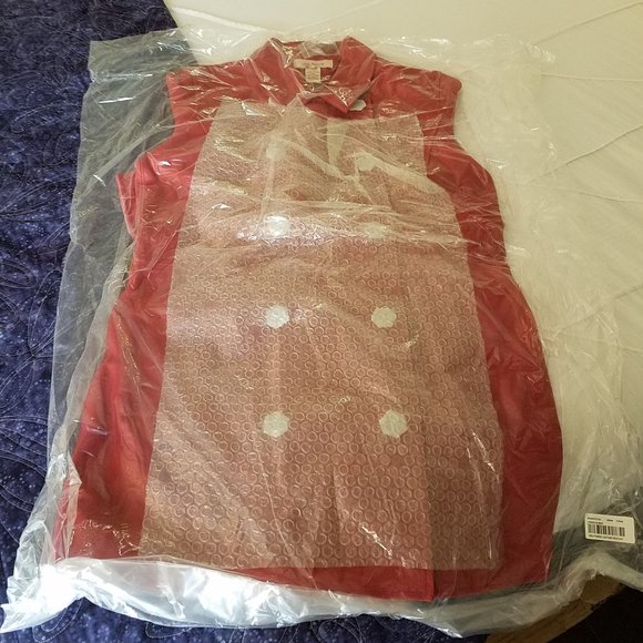 Sundance genuine leather peacoat, small, red - Picture 3 of 5